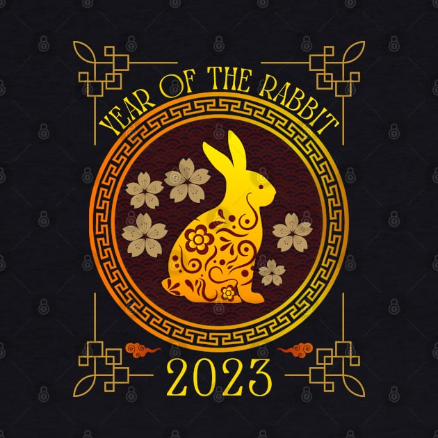 Chinese Happy New Year Of The Rabbit 2023 by Spyder Art